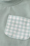 Sage Gingham Shorts Set
