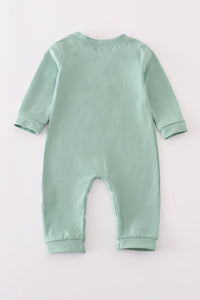 Sage Pumpkin French Knot Romper