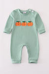 Sage Pumpkin French Knot Romper