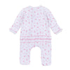 Sweet Peppermint Print Zip Footie
