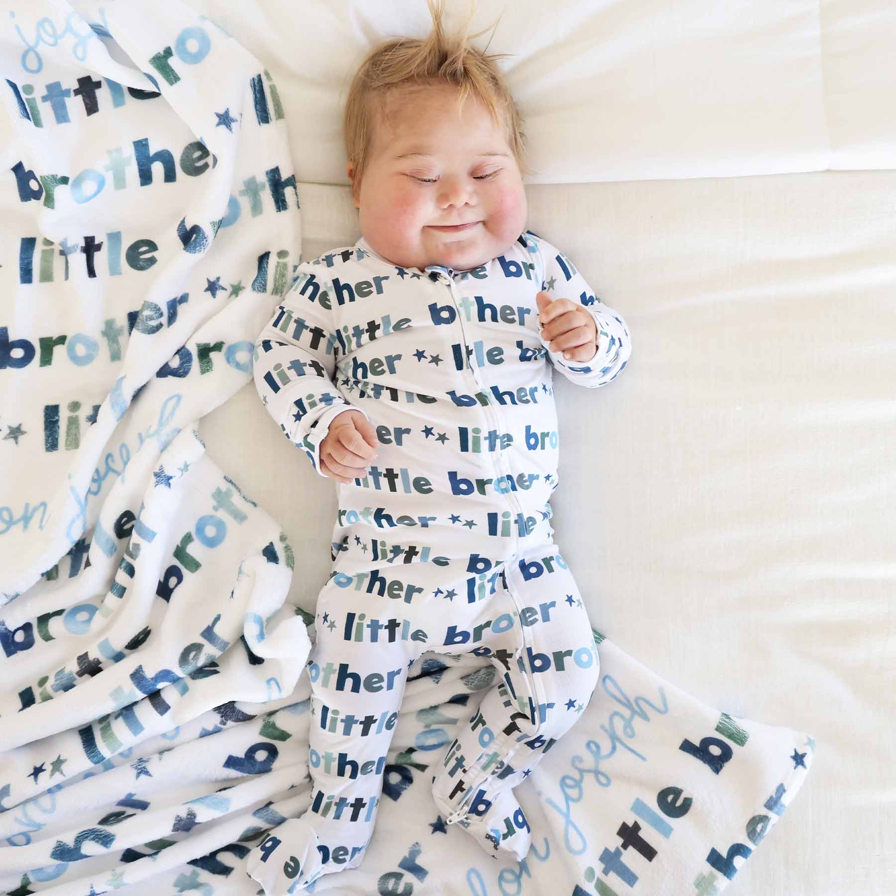 Little Brother Zipper Footie