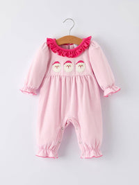 Santa Applique Ruffle Romper