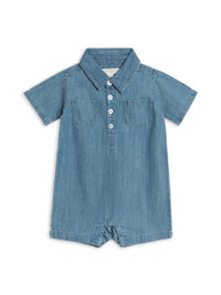 Ted Chambray Collared Romper