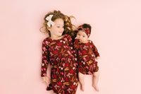 Darling Bows Long Sleeve Bodysuit Bamboo Dress