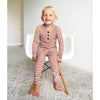 Chase Brown Ribbed Two Piece Set
