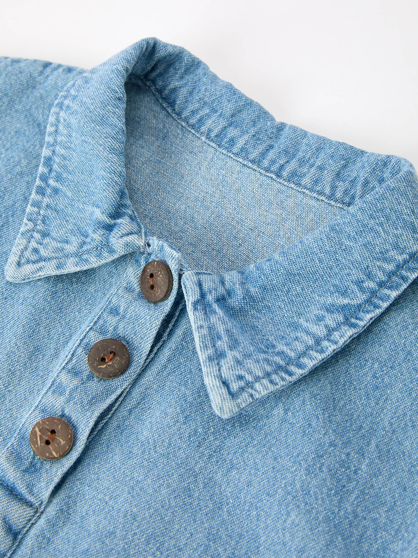 Denim Polo Romper