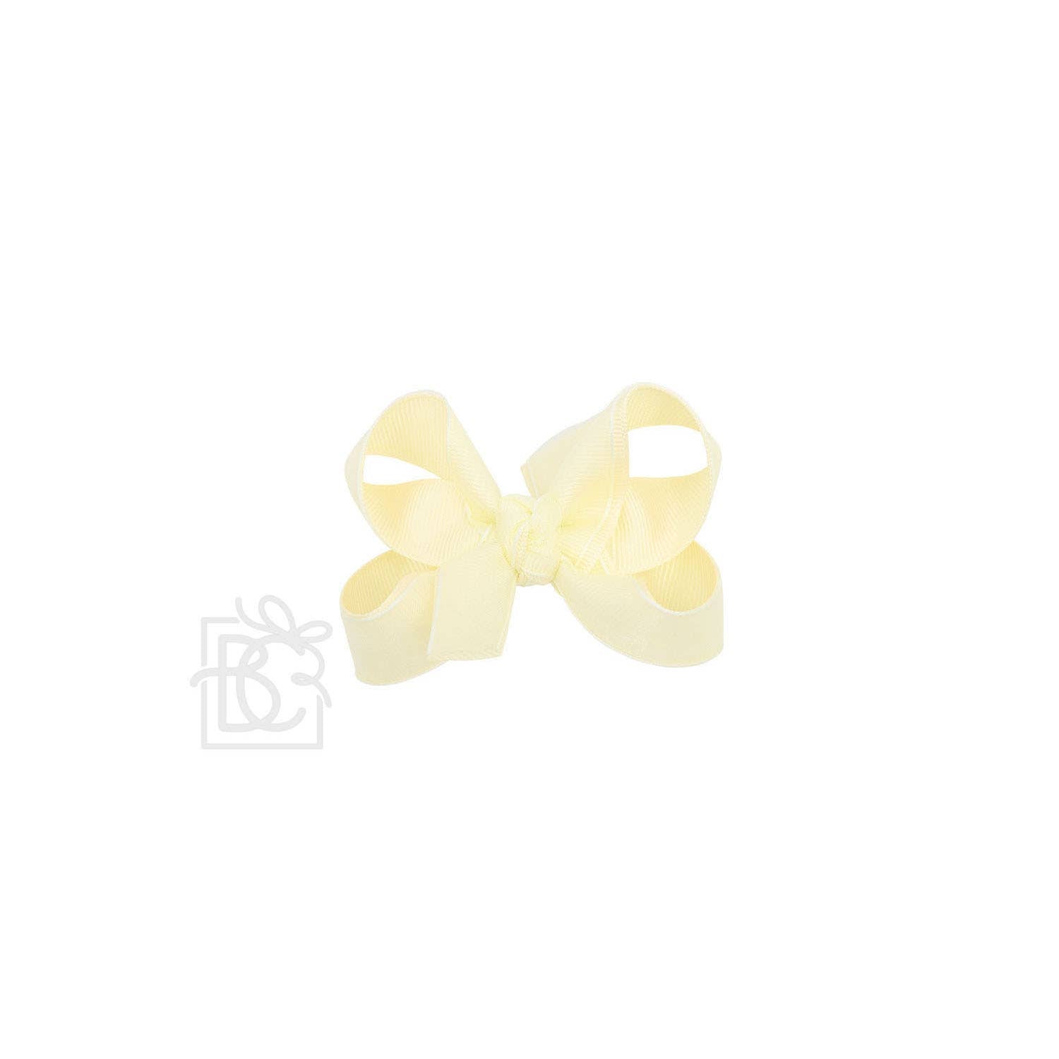 LAYERED ORGANZA/GROSGRAIN BOW ON CLIP