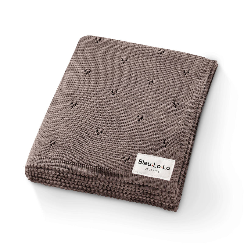 Pointelle Swaddle Receiving Baby Blanket (Mult. Colors)