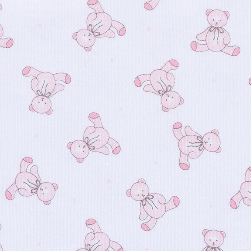 Baby's Teddy Footie - Pink