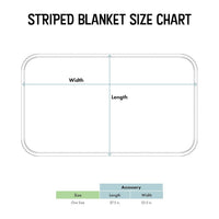 Arkansas Razorbacks Striped Blanket
