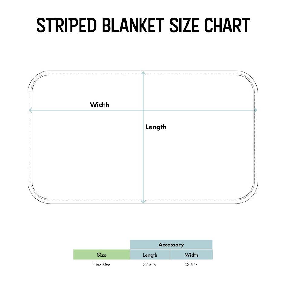 Arkansas Razorbacks Striped Blanket
