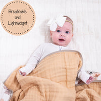 Teddy Bear Cotton Muslin Blanket