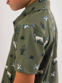 Boys Pond Pups Hunting Dog Performance Polo