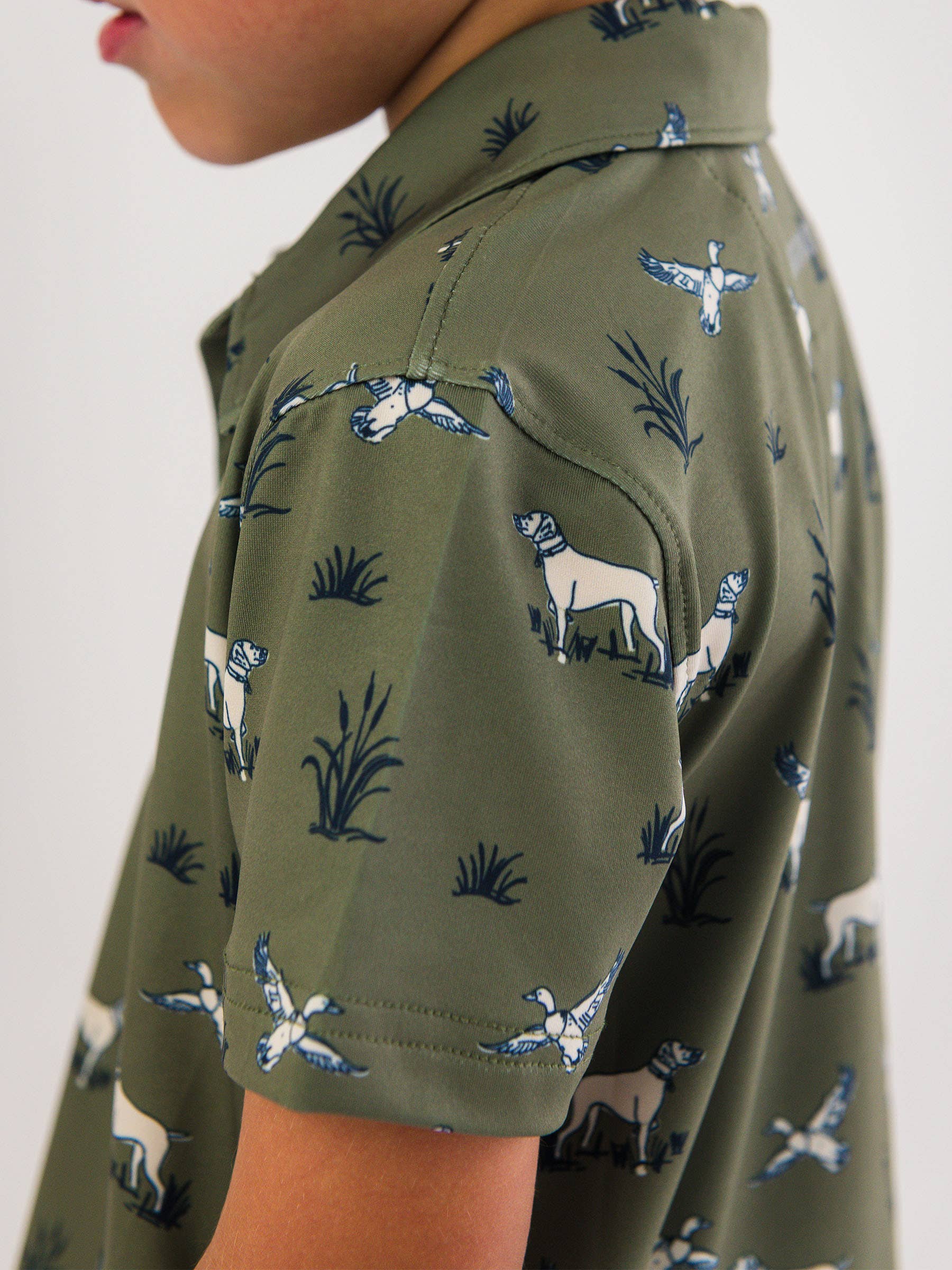 Boys Pond Pups Hunting Dog Performance Polo