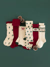 Tree Farm Scalloped Knee Socks