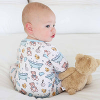 Bathtime Besties Convertible Zip Romper | Blue