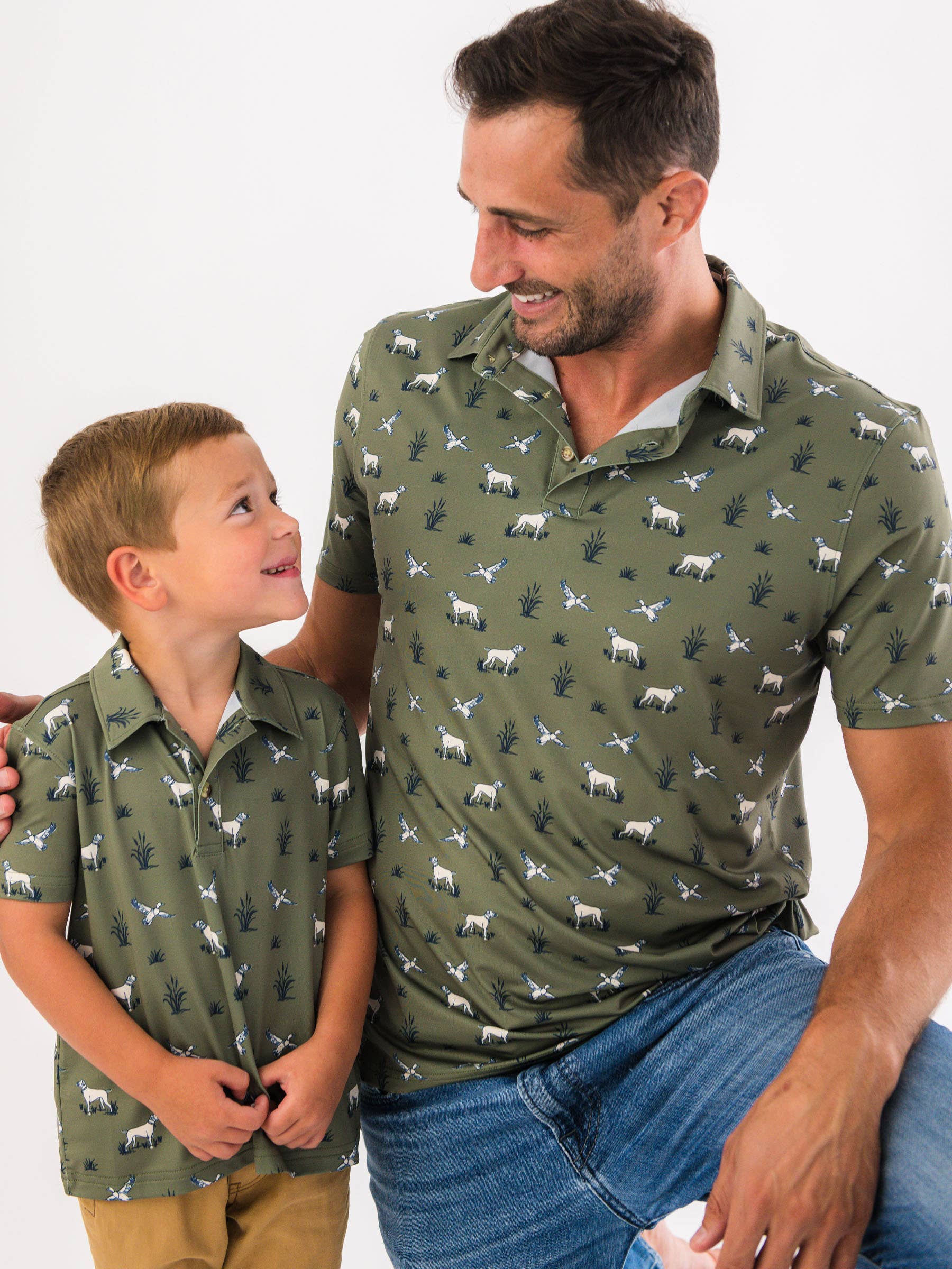 Boys Pond Pups Hunting Dog Performance Polo