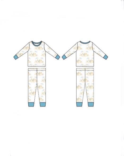 Nativity Two Piece Pajama Pants Set