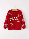 Christmas Merry Bow Sweater