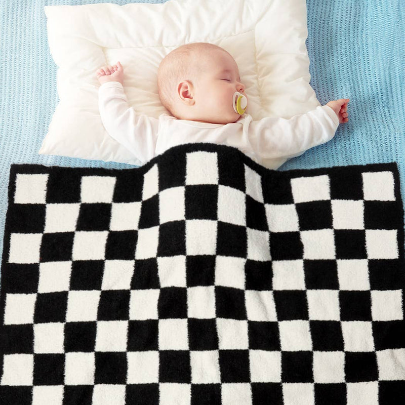 Checkered Pattern Luxury Soft Throw Blanket