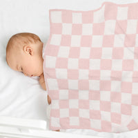 Checkered Pattern Luxury Soft Throw Blanket