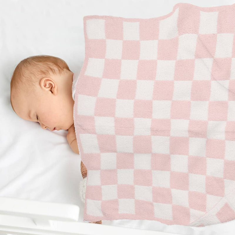 Checkered Pattern Luxury Soft Throw Blanket