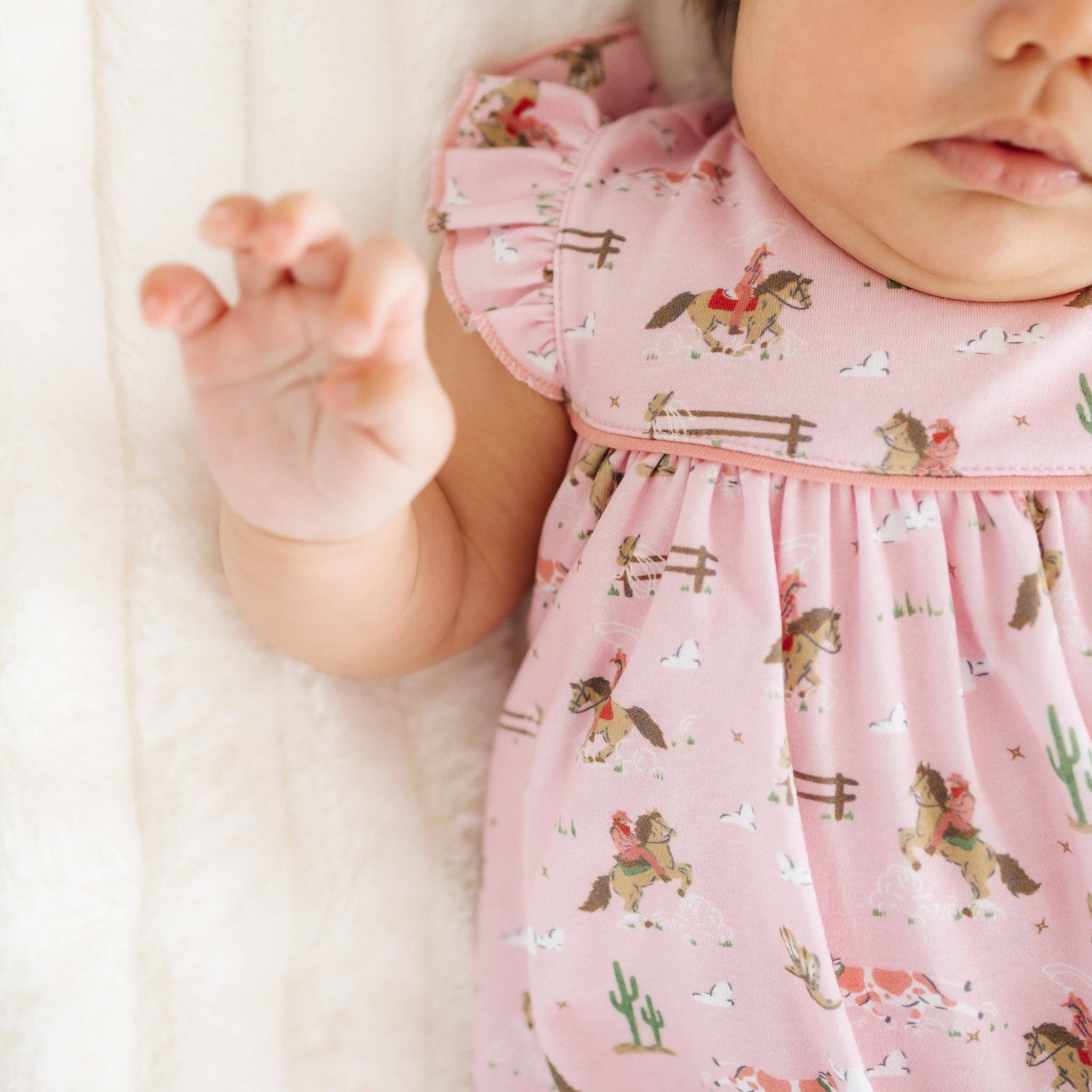 Little Wranglers Bubble - Dusty Rose