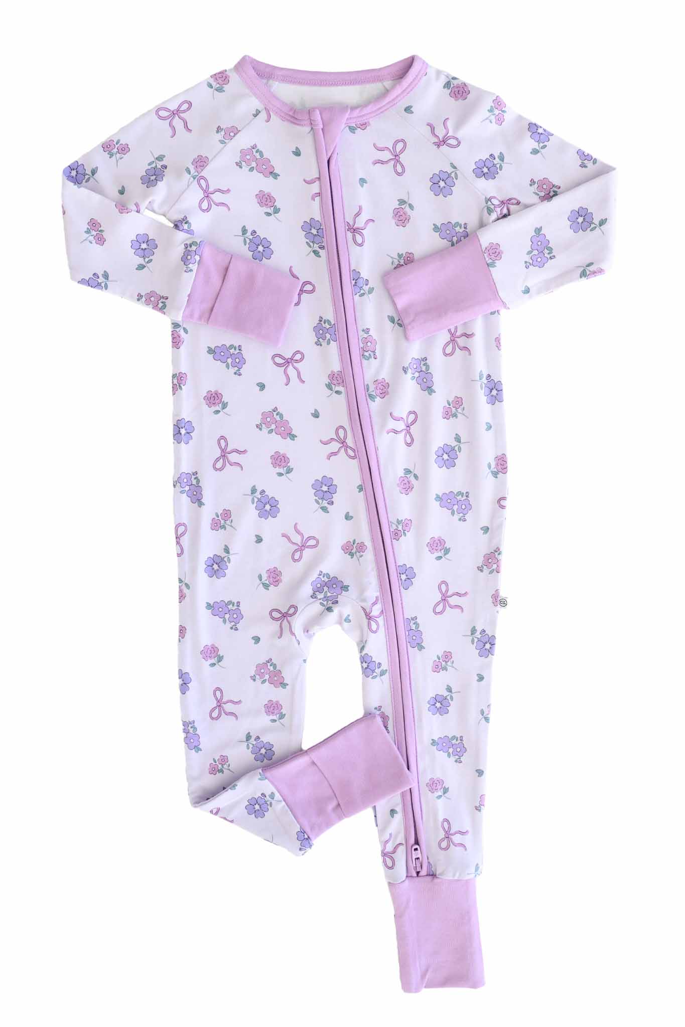 Ribbon & Roses Convertible Zip Romper | Purple