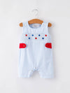 Star Smocking Embroidered Romper