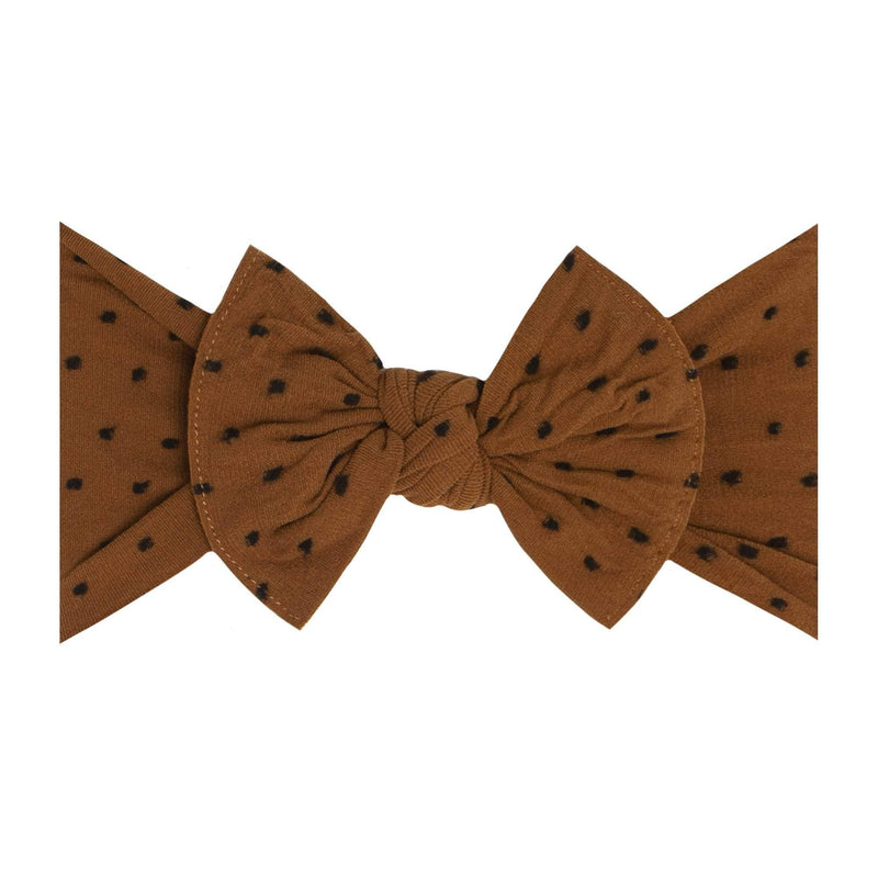 Baby Bling® Shabby Dot Knot soft nylon headband