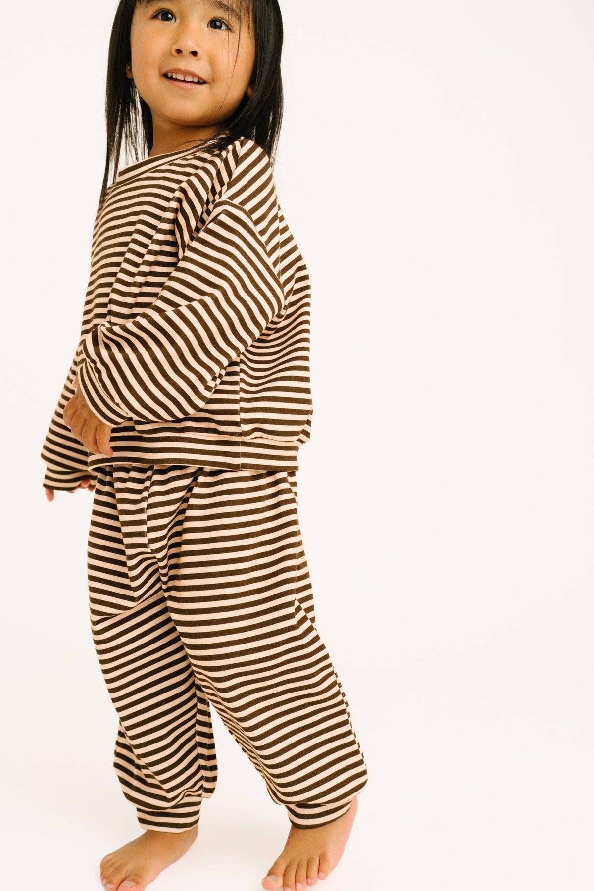 Espresso Stripe Sweatsuit