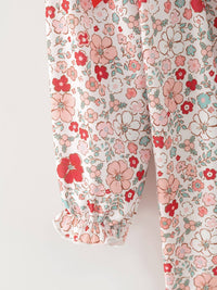 Christmas Red Floral Candy Cane Dress