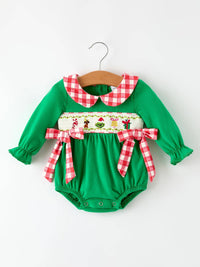 Christmas "Mean One" Embroidered Bubble