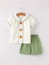 Pumpkin Applique Boy's Set