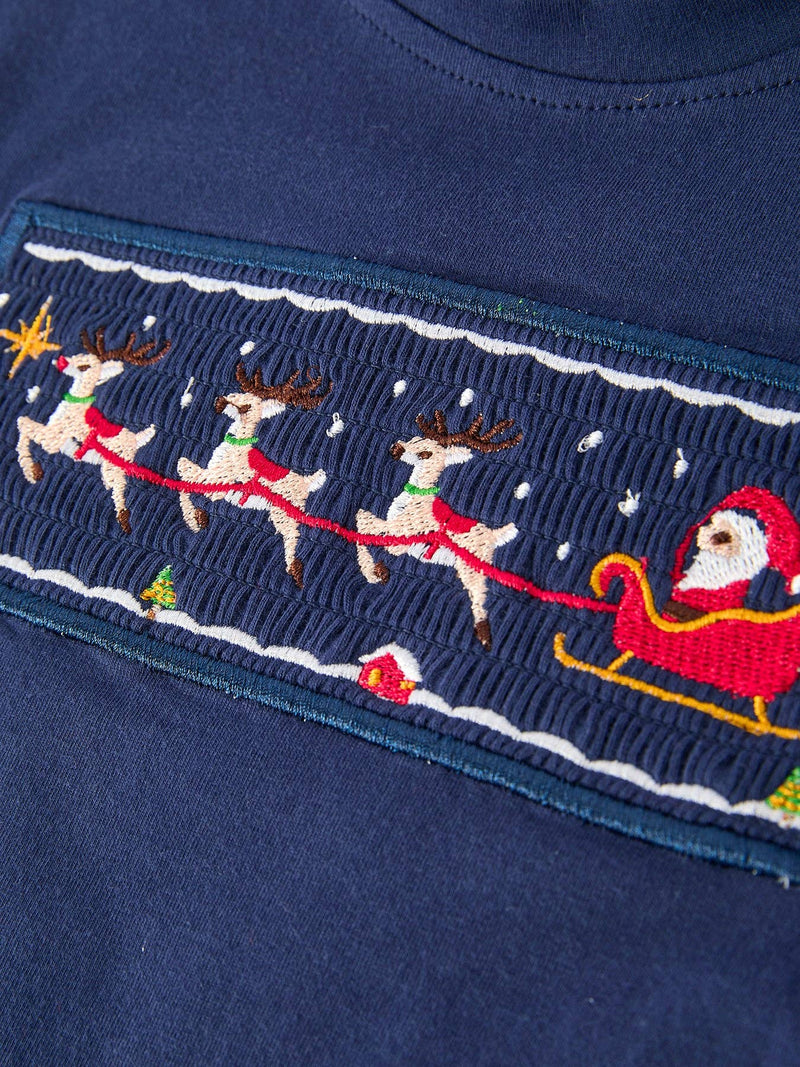 Navy Santa Sleigh Boys Set