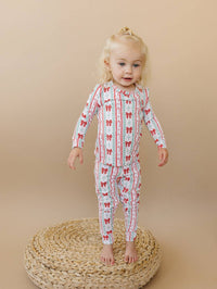 Retro Candy Cane Bamboo Two Piece Set