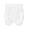 Christening Romper with Pintucks + Bonnet