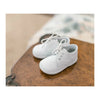Angel Baby James Boy's White Leather Lace Up Shoe (Baby)