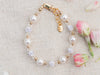 14K Gold Plated Pearl Baby Bracelet - Charlotte