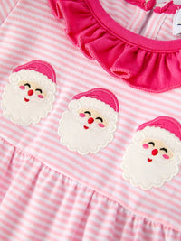 Santa Applique Ruffle Romper