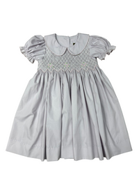 Lilac Smocked Geo Dress