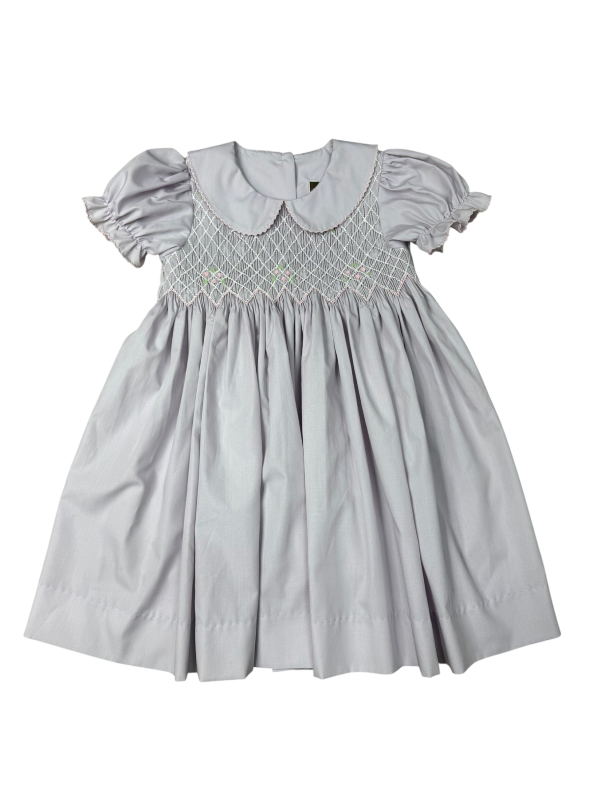 Lilac Smocked Geo Dress
