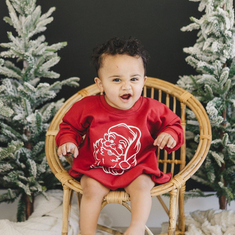 Vintage Santa Sweatshirt Bubble