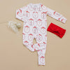 Pink Nutcracker Bamboo Zip Romper
