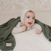 Cotton Swaddle Receiving Baby Blanket (Mult. Colors)