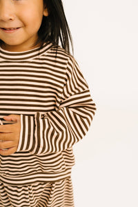 Espresso Stripe Sweatsuit
