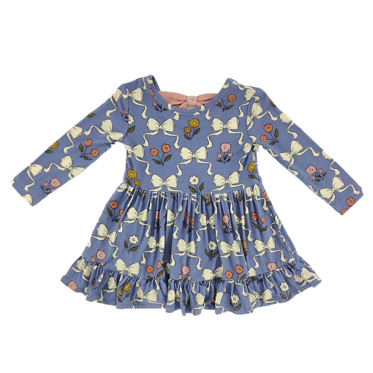 Bow Blooms Bodysuit Bamboo Dress