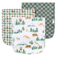 3 Pack Premium Burp Cloths - Grayson