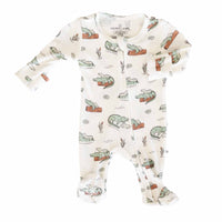 Later Gator Bamboo Waffle Zipper Footie