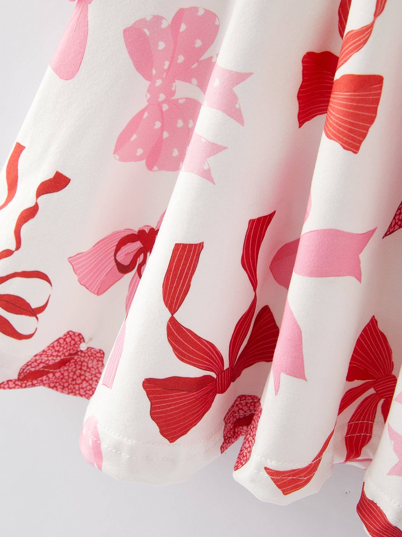 Pink Multi Bow Print Dress